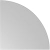 Eckplatte HAMMERBACHER,  90 Grad 800x800 mm Lichtgrau