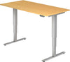 Desk XDSM 12 1600x800 beech/silver