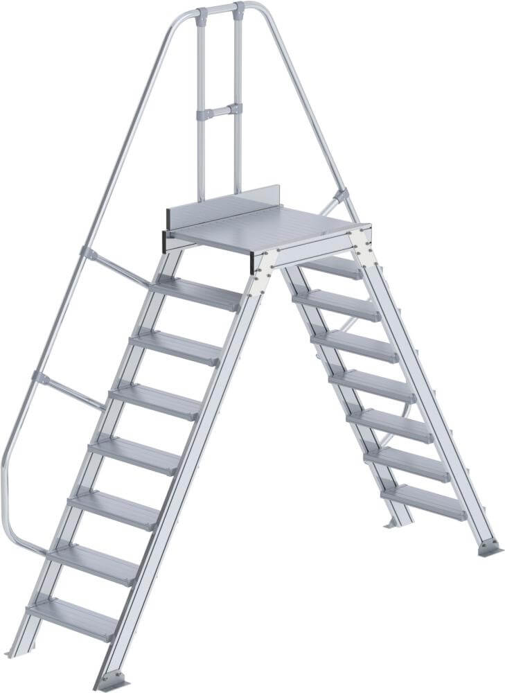 Überstieg MUNK,  60 Grad 8 Stufen B 600 mm lichte Höhe 1890 mm Ausladung 3180 mm