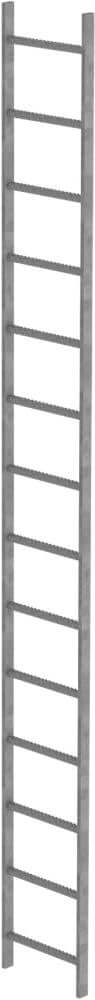 Schachtleiter MUNK,  14 Sprossen L 3,92 m B440 mm LW 300 mm Stahl verzinkt