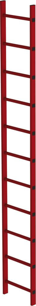 Schachtleiter MUNK,  11 Sprossen L 3,08 m B450 mm LW 300 mm GFK