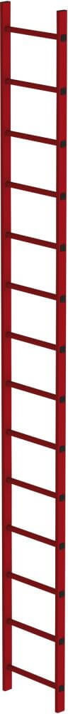 Schachtleiter MUNK,  14 Sprossen L 3,92 m B450 mm LW 300 mm GFK