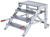 Alu-Arbeitspodest MUNK,  fahrbar4 Alu-Stufen B 800 mm Podesthöhe 0,79 m Arbeitshöhe bis 2,80 m