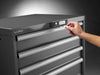 Schubladenschrank LISTA,  EDGE 36x36E 717x725x1000, 7 Schub., 75kg Typ D/F KEYLock Lichtgrau RAL7035