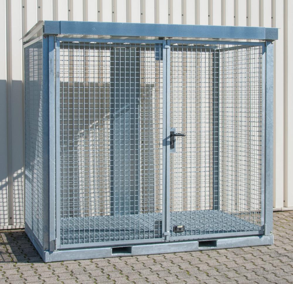 Gasflaschen-Container BAUER,  2535x1575x2260 mm