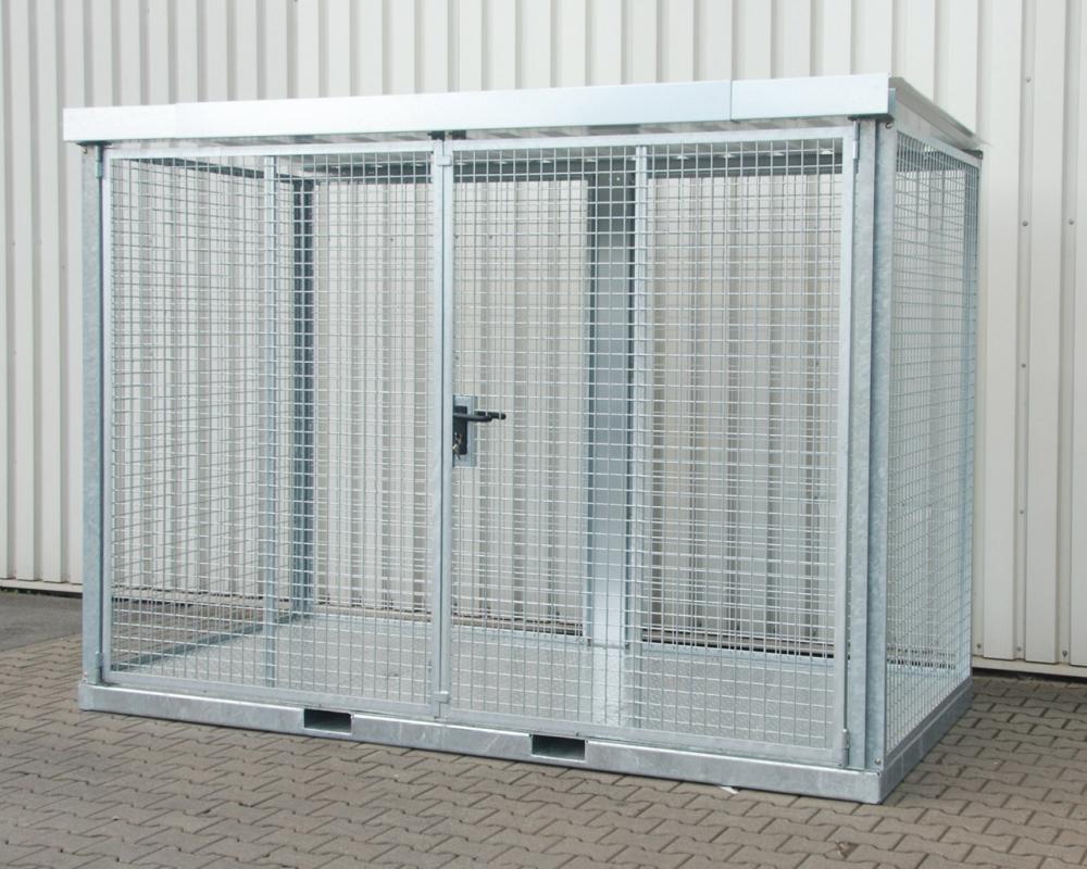 Gasflaschen-Container BAUER,  3135x1570x2260 mm