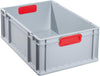 EuroBox PRECITOOL,  622,600x400x220mmGriffe geschl.,grau/rot