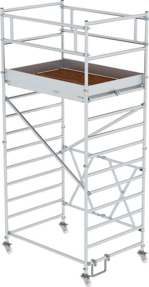 Alu-Klappgerüst MUNK,  Plattform B1800xT1350 mm Plattformhöhe 3,00 m Arbeitshöhe bis 5,00 m