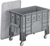 Großbehälter NEUTRAL,  PE fahrbar B1040xT640xH790 mm grau Volumen 285 l Boden/Wände geschlossen