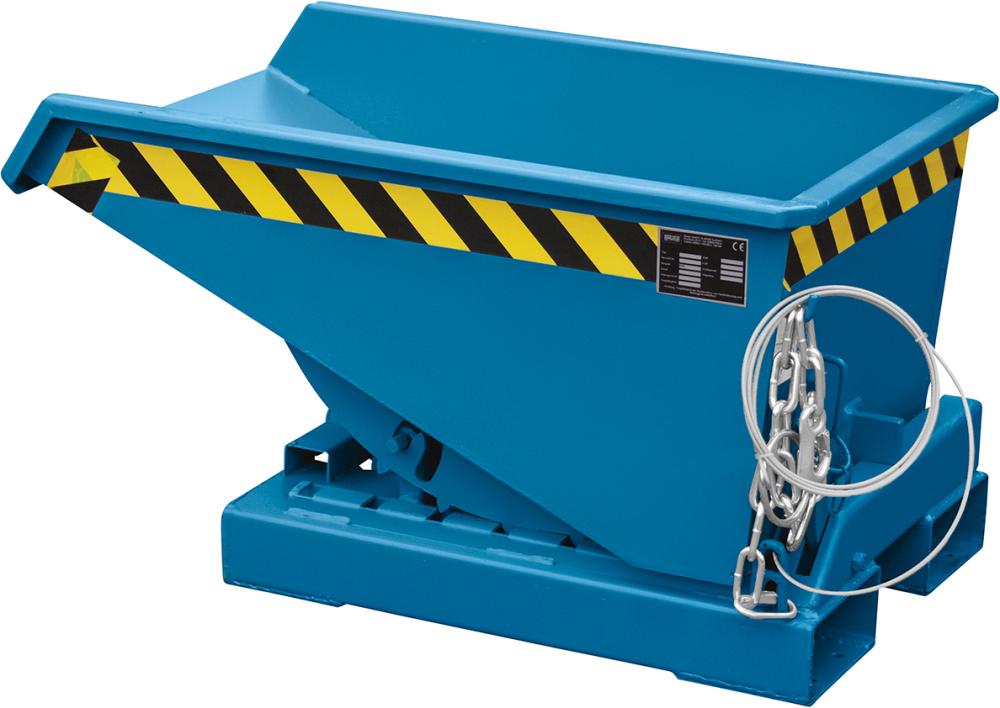 Kippbehälter BAUER,  EXPO 150 l B640xT960xH540 mm RAL2000 Tragkraft 750kg