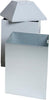 Abfallbehälter STUMPF,  ca. 95 l weißaluminium H 660/870mmstumpf