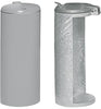 Abfallsammler VAR,  mit Deckel H900 mm D450 mm silber VAR