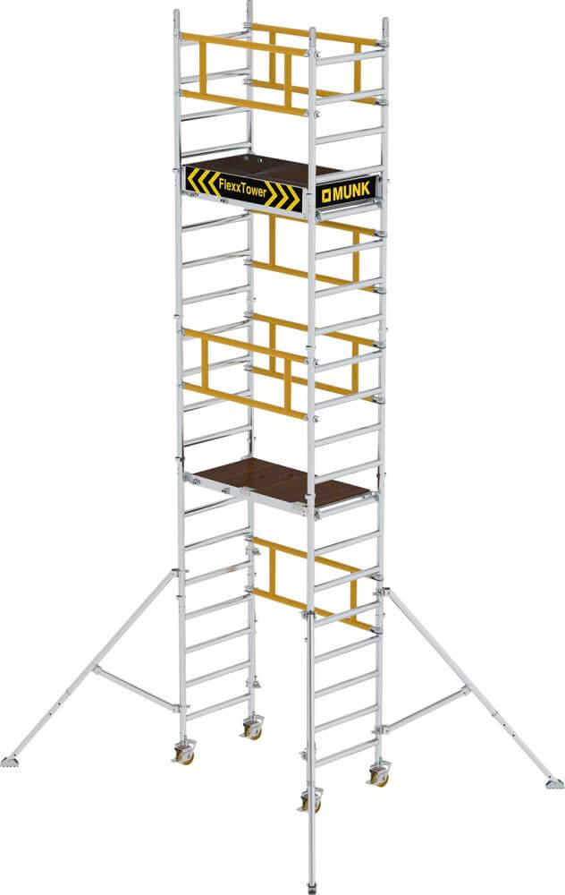 Ein-Personen-Gerüst MUNK,  Plattform B1200xT600 mm Plattformhöhe 4,10 m Arbeitshöhe bis 6,10 m