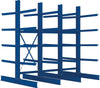 Kragarmregal META REGALBAU,  Heavy B3090xT2x1000xH3000 mm doppelseitig RAL 5010 5 Ebenen Traglast 2020kg