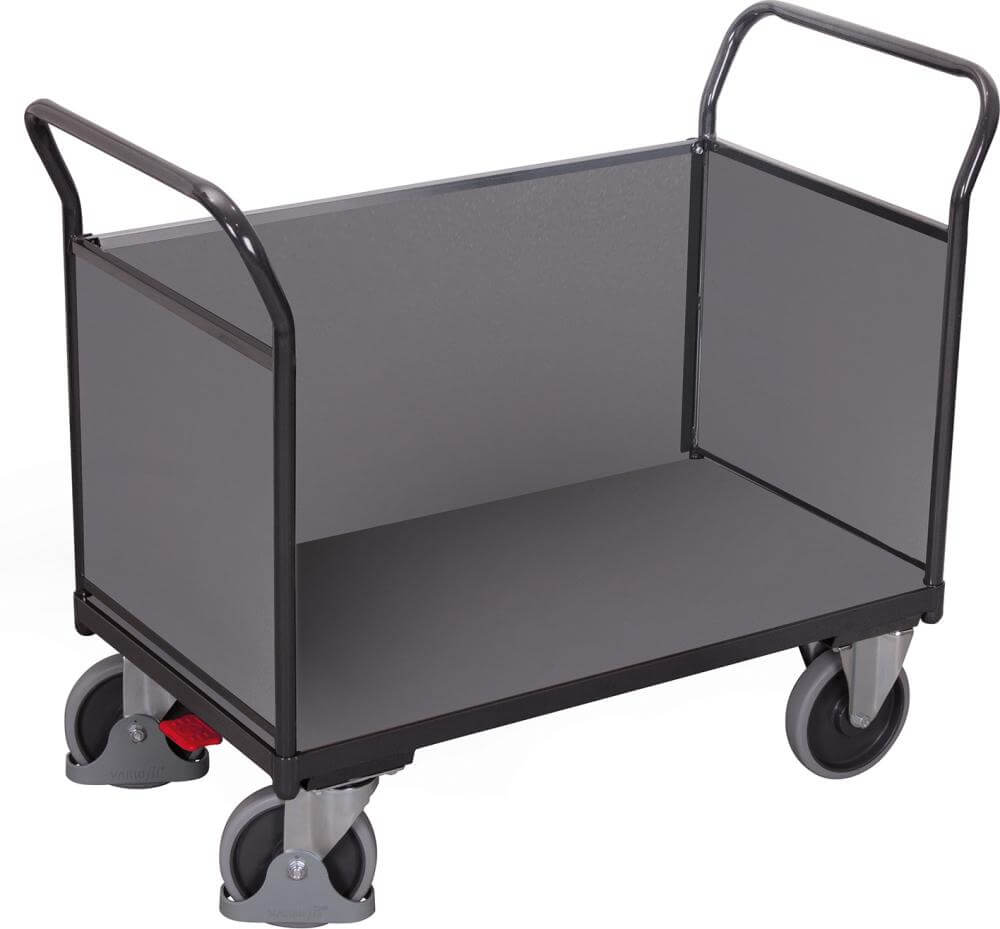 Doppel-Stirnwandwagen VARIOFIT,  500 kg 1200x800 RAL 7016