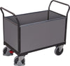 Vierwandwagen VARIOFIT,  mit Holz RAL 7016 sw-700.400/AG