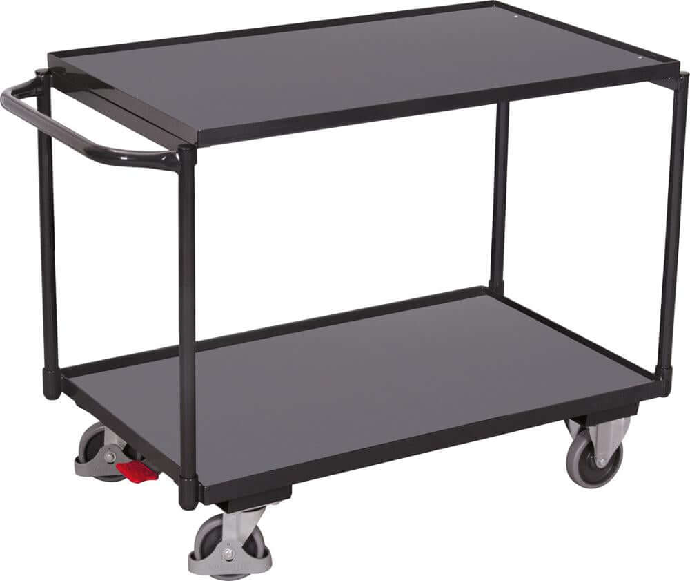 Tischwagen VARIOFIT,  mit 2 Ladeflächen sw-600.501/AG