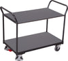 Tischwagen VARIOFIT,  mit 2 Ladeflächen RAL 7016 sw-600.502/AG