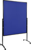 Moderationswand PRECITOOL,  PREMIUM plus mobil Textil marineblau
