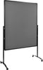 Moderationswand PRECITOOL,  PREMIUM plus klappbar Textil grau