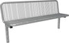 Parkbank NEUTRAL,  SEVILLA Drahtgitter RAL 9006 Nutzbreite 1770mm m.Lehne zum einbetonieren