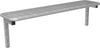 Parkbank NEUTRAL,  SEVILLA Drahtgitter RAL 9006 Nutzbreite 1770mm o.Lehne zum einbetonieren