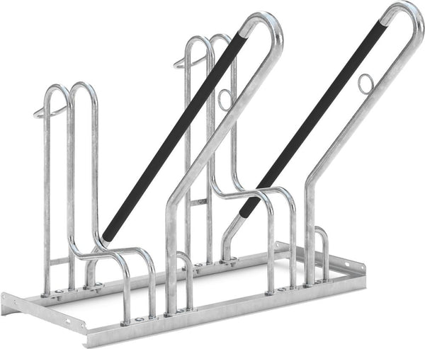 Fahrrad-Anlehnparker PRECITOOL,  einseitig, verzinkt L 1000 mm, 2 Plätze