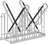 Fahrrad-Anlehnparker PRECITOOL,  zweiseitig, verzinkt L 1080 mm, 4 Plätze