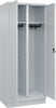 S/W-Gard.-Schrank CP,  CLASSICB800xT500xH1950 mm RAL 7035/7035, 2 Abteile mit 100 mm hohem Sockel