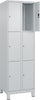 Fächerschrank CP,  mit Füßen B600xT500xH1950 Korpus RAL 7035 LichtgrauTüren RAL 7035 Lichtgrau