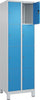 Fächerschrank CP,  mit Füßen B600xT500xH1950 Korpus RAL 7035 LichtgrauTüren RAL 5012 Lichtblau