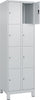 Fächerschrank CP,  mit Füßen B600xT500xH1950 Korpus RAL 7035 LichtgrauTüren RAL 7035 Lichtgrau