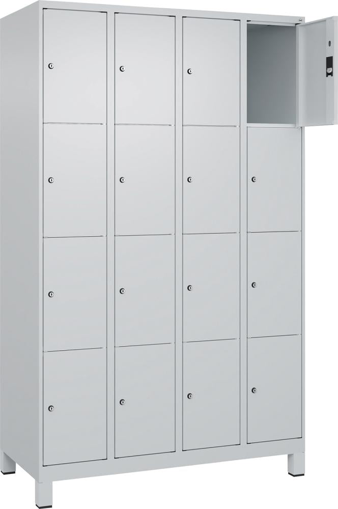Fächerschrank CP,  mit Füßen B1200xT500xH1950 Korpus RAL 7035 LichtgrauTüren RAL 7035 Lichtgrau