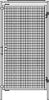 Einzeltür NEUTRAL,  Maschinenschutzgitter B980xH2000 mm RAL 1018