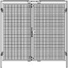 Doppelflügeltür NEUTRAL,  Maschinenschutzgitter B1980xH2000 mm RAL 1018