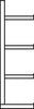 Kragarmregal  M Grundfeld B1000xT400xH2500 mm einseitig RAL 5010 4 Arme Traglast 535kg