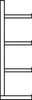 Einseitiges Kragarmregal (Anbauregal) MULTISTRONG L IPE 120, Regalhöhe 2500 mm