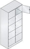 Fächerschrank CP,  B900xT480xH1950 mm RAL 7035 2x5 Fächer B410 mm CP