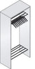 Offene CP,  Garderobe B954xT480xH1950 mm RAL 7035 10 Bügel CP