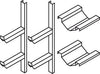 Fassregal SÄBU,  für 2 X 50/60-L-Fässer