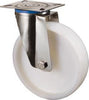 Lenkrolle BS ROLLEN,  100mm H100 Platte,Kst.weiß,ER,GL H100.A90.100 BS ROLLEN
