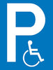 Parkplatzschild NEUTRAL,  Kunstst. B250xH400 mm Nur für Behinderte SafetyMarking