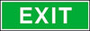 Fluchtwegschild NEUTRAL,  Alu B300xH105 mm Exit langnachleuchtend