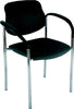 Besucherstuhl NEUTRAL, Bes.-Stuhl STYL m.Arml. chrom/anthrazit