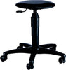 Drehhocker TOPSTAR,  TEC 60 Kunstledersitz schwarz Sitzhöhe 400-530 mm mit Rollen