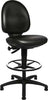 Arbeitsstuhl TOPSTAR,  TEC 50 Sitz Kunstleder schwarz Sitzhöhe 590-840 mm mit Gleiter /Fußring