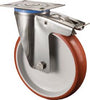 Lenkrolle BS ROLLEN,  150mm H120.B26 Platte,Polyure,ER,GL,FestH120.B26.150 BS ROLLEN