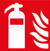 Brandschutzschild NEUTRAL,  Folie B100xH100 mm Feuerlöscher langnachleuchtend