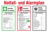 Notfall- NEUTRAL,  und Alarmplan B600xH400 mm Kunststoff