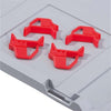 Schiebeschnappverschluss PRECITOOL,  f.Eurobox,rot (VE4St.)